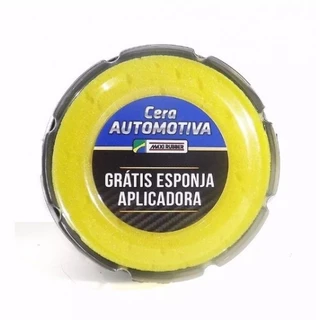 Cera Automotiva Profissional Maxirubber 200g Com Esponja Aplicadora