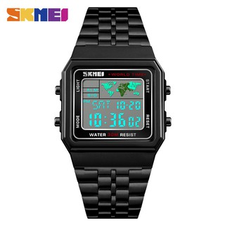 SKMEI Relógio Digital com LED à Prova d’Água Feminino