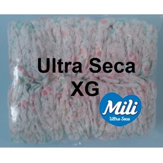 100 Fraldas XG MILI - ULTRA SECA - Embalagem Transparente Sem Rótulo