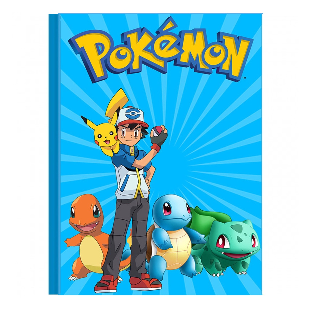 Caderno de Desenho A4 no Tema Pokémon