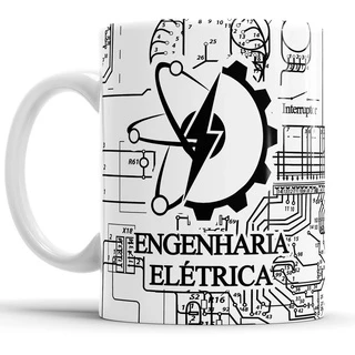 Caneca Engenharia Eletrica Personalizado com Nome