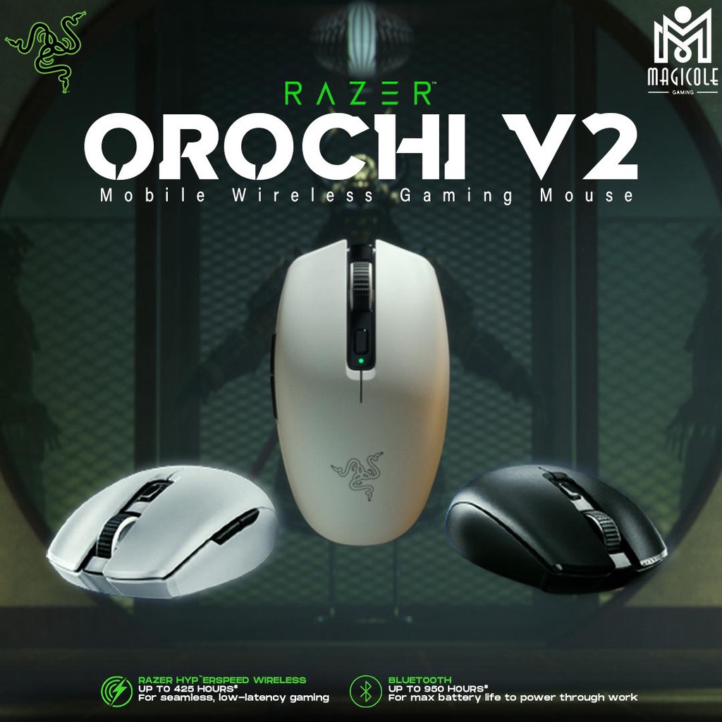 Razer Orochi V2 Mouse móvel sem fio para jogos: ultraleve