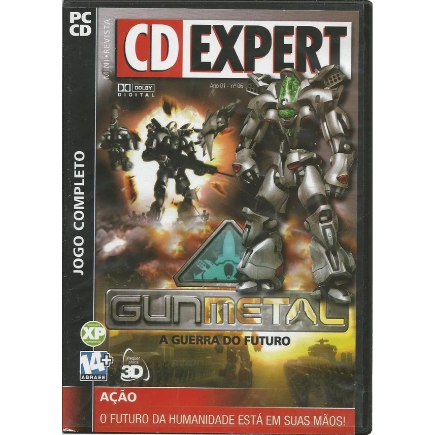 JOGO Cd Expert Gun Metal - A Guerra Do Futuro - Original Retro Games PC ...