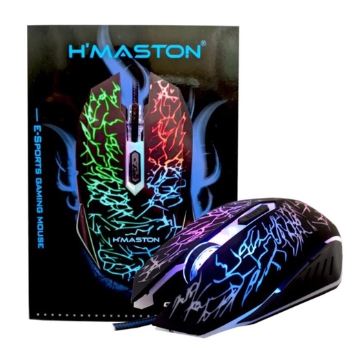Mouse Gamer H'Maston X5 Gaming 2400DPI | Shopee Brasil