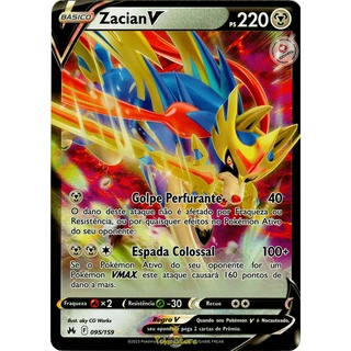 Zacian V Foil Pokémon Carta Em Português 16/25