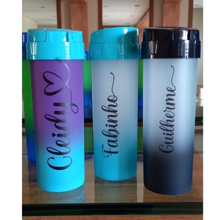 Garrafa degrade personalizada de alta qualidade! kit com 20 unidades com 2 arte