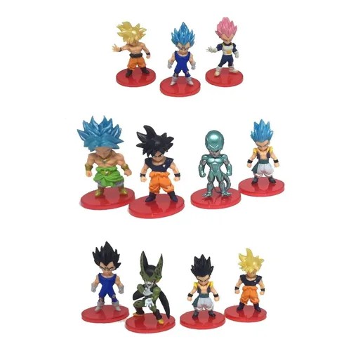 Dragon Ball Z Bonecos Miniaturas 6pcs Goku Goten Madimbu