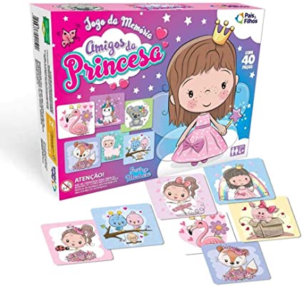 Jogo da memória princesas  Jogos de memória, Afetividade na educação  infantil, Artesanato educacional