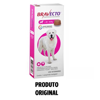Bravecto Antipulgas E Carrapatos P/ Caes De 40 A 56kg