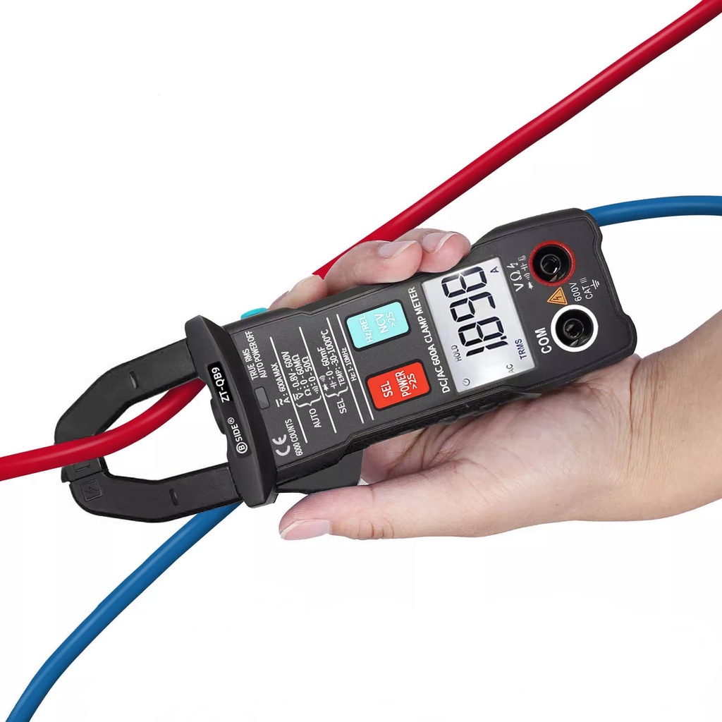 Corrente DC/AC Alicate Amperímetro True RMS BSIDE ZT-QB9 | Shopee Brasil