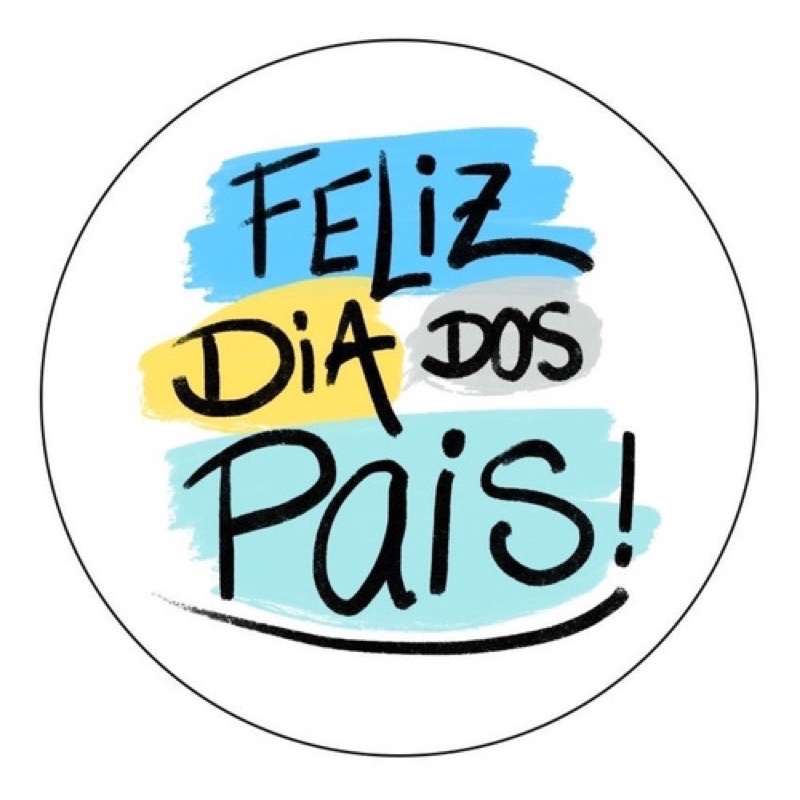 Adesivo Dia Dos Pais 4cm Feliz Dia Dos Pais | Shopee Brasil