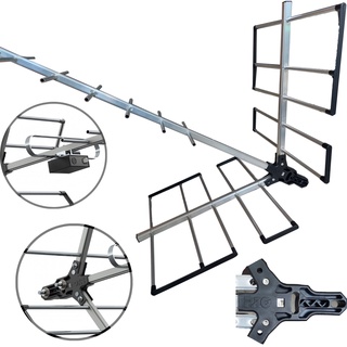 Antena TV Boca Jacaré Uhf Digital Área Rural Zona Afastada Fazenda Sítio Chacara Alto Ganho 18dbi Promoção