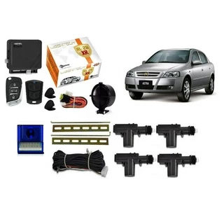 Kit Alarme Canivete + Trava Eletrica Astra Sedan hatch 4 Portas