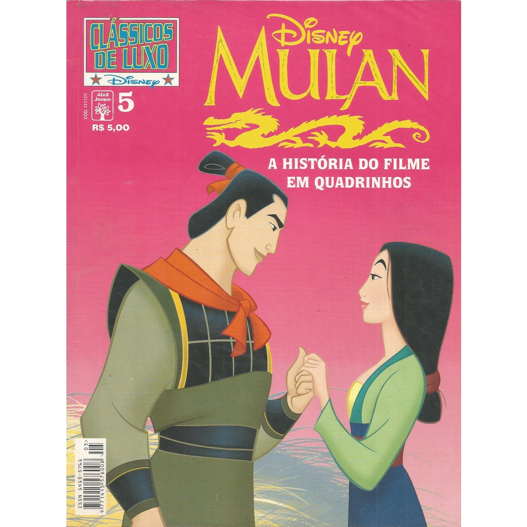 Mulan A História do Filme em Quadrinhos - Clássicos de Luxo Disney 5 ...
