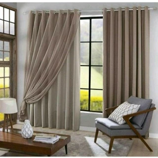 CORTINA BLACKOUT PVC COM VOIL LISO SALA/QUARTO 3,00 LARG X 2,60