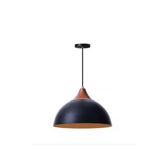 Lustre Pendente Meia Lua 30 cm C/ Chapéu Alumínio Decoração