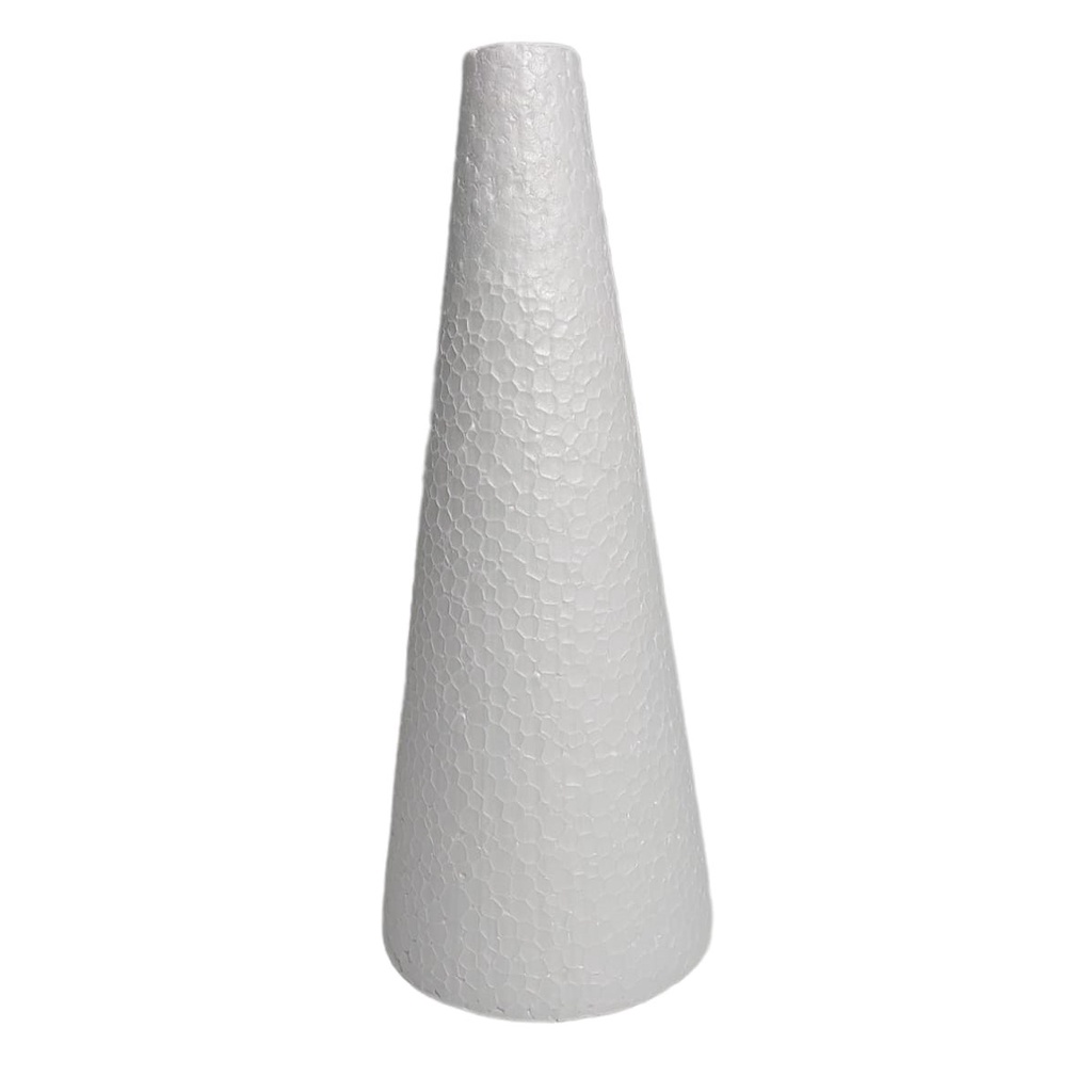 Cone de Isopor 30x12cm promoção atacado pacote 5 unidades