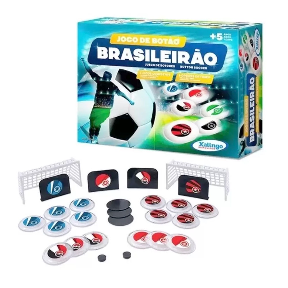 Jogo De Botão Copa Brasil Futebol Presente Criança 040 Lugo