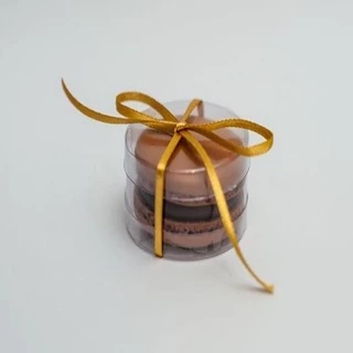 Tubo 5x3 para 1 Macaron - Caixa de Acetato para doces - Pct 25 un
