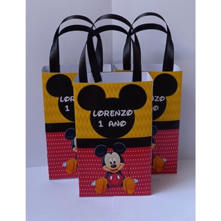 15 sacolinha surpresa personalizada Tema Mickey