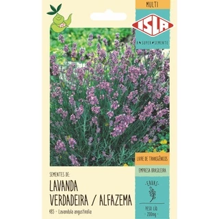 Semente de Lavanda Verdadeira Alfazema - Sementes Isla