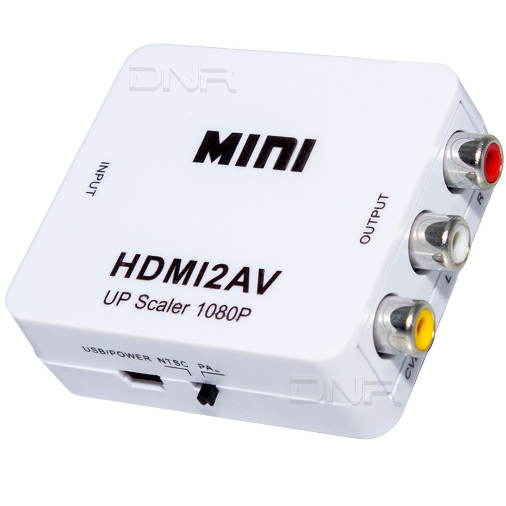 Mini Adaptador Conversor De Hdmi Para Video Composto Rca Av Shopee Brasil