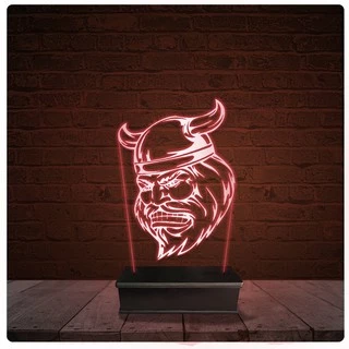 Abajur Luminária Acrílico Led - Viking