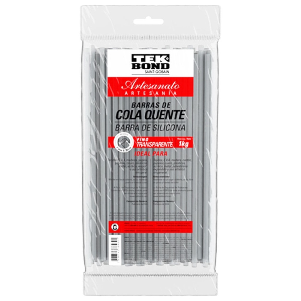 Cola Quente Fina 1Kg Transparente Tekbond