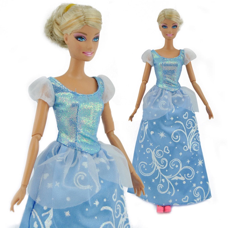 Barbie princesa store vestido azul