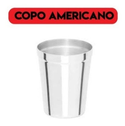 Kit de copo americano de alumínio 200 ml (6 unidades) - Alumínios