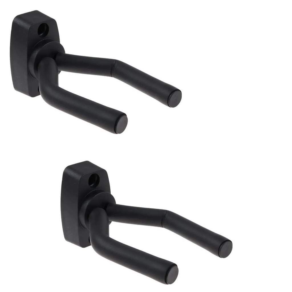 Kit 02 Unidades Suportes De Parede Musical Violão Guitarra Cavaquinho