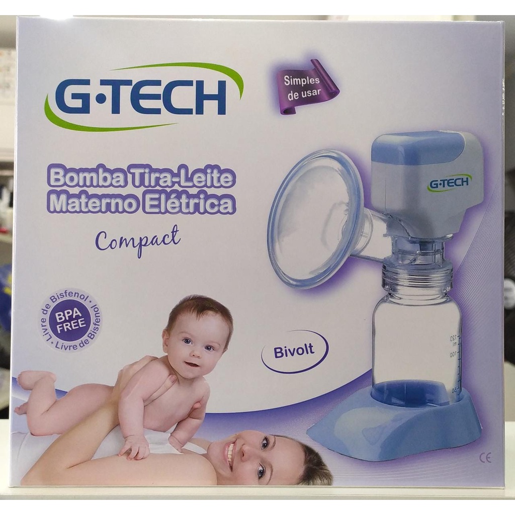 Bomba Tira-Leite Materno Elétrica Compact G-Tech