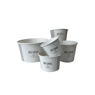 Pote papel Reciclável Linha Artesanal sem tampa - 100 unidades