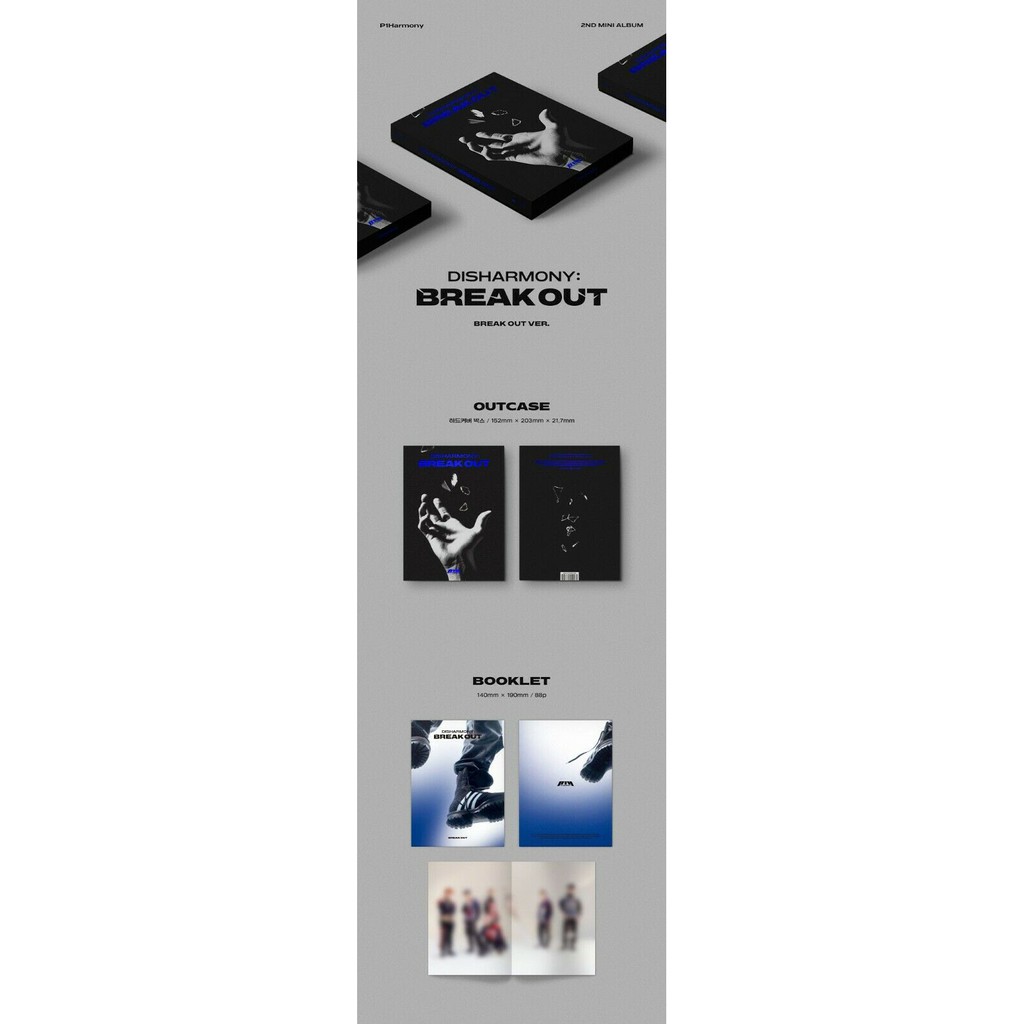 P1HARMONY - DISHARMONY : BREAK OUT (2nd Mini Album) | Shopee Brasil