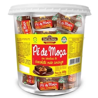 Pé de Moça Com Cobertura Chocolate 600g - Exclusivo DaColônia (embalado individualmente)
