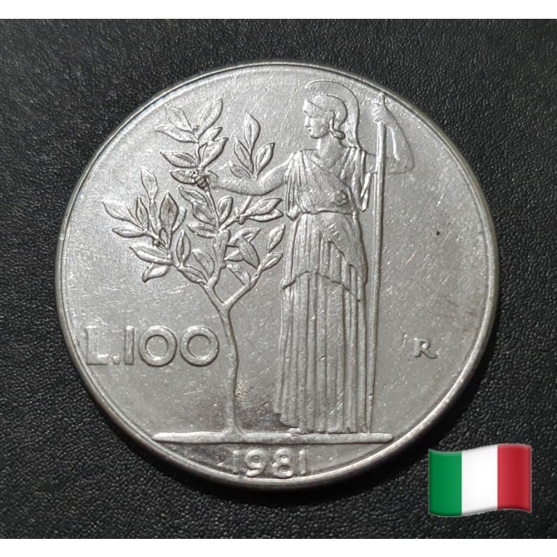Ref. 043 - Moeda 100 Liras Itália 1981