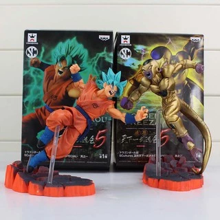 2 Pçs / Lote 15 Centímetros Anime Dragon Ball Z Scultus Big Son Gokou Golden Freeza Especial Ver. Pvc Action Figure Collectible Modelo Toy