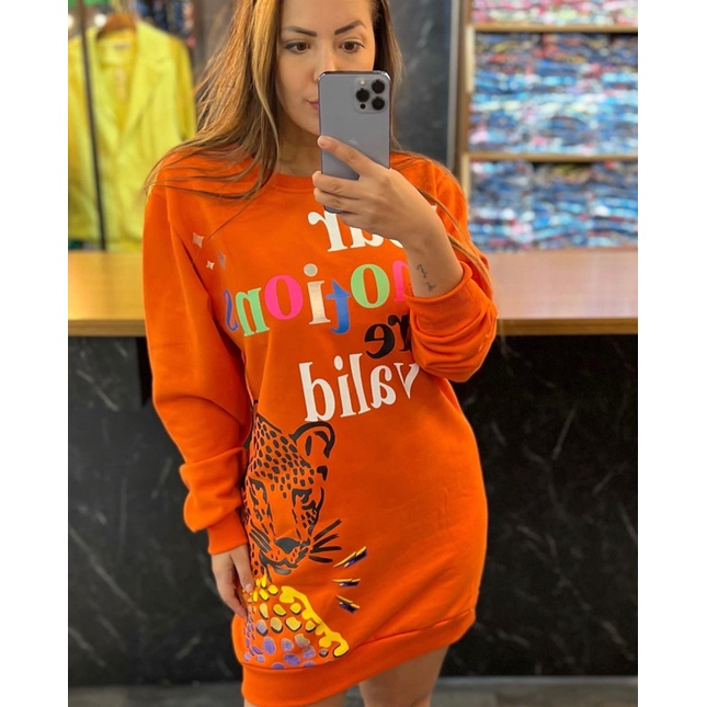 Vestido moletom hot sale farm