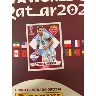Figurinha Extra Sticker Bordô Messi Copa Do Mundo 2022
