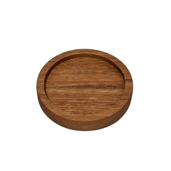 Bolacha Porta Copos Apoio Tronco de Madeira Rústica (6un)