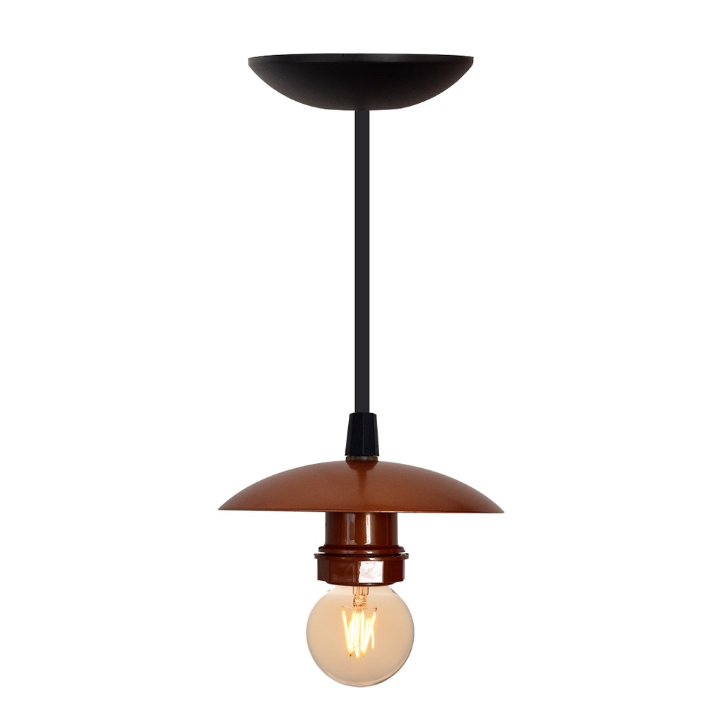 Pendente Luminária de Teto Bocal Simples Retrô Suporte Plástico - Soquete E-27 – ABF Luminárias