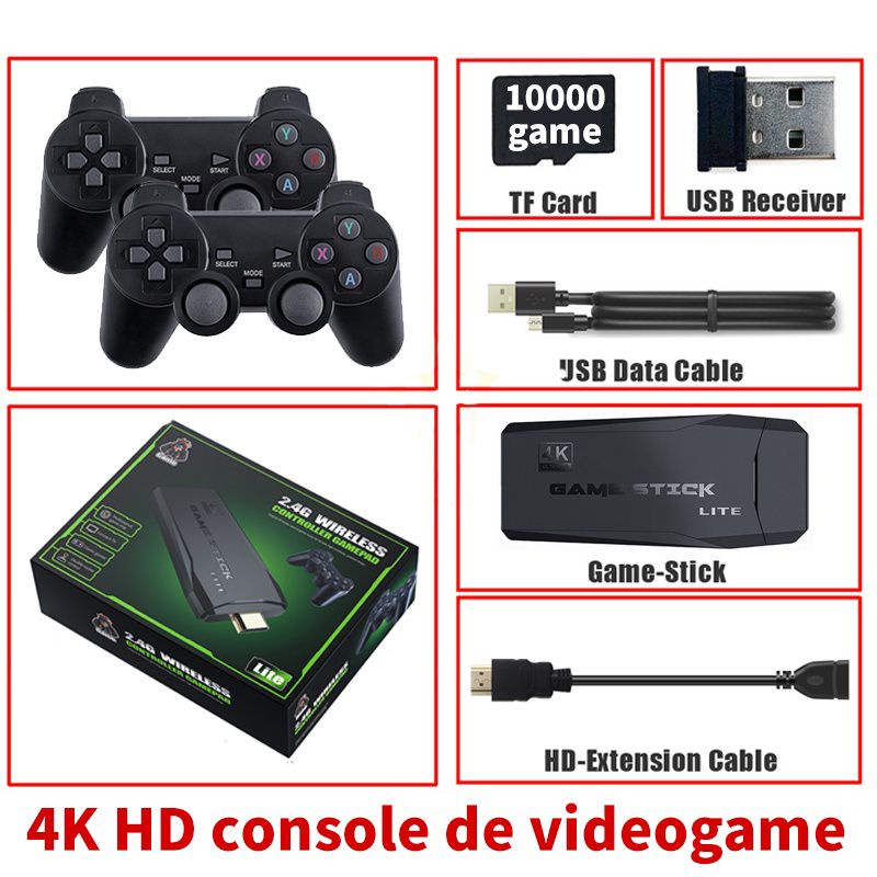 Video Game Stick 4k C/ 10mil Jogos* Taxa de Entrega Grátis em