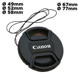 Tampinha Frontal Lente Canon Ø 49mm Ø 58mm Ø 52mm Ø 52mm Ø 77mm- Tampa para lentes Canon DSLR EF EF-s