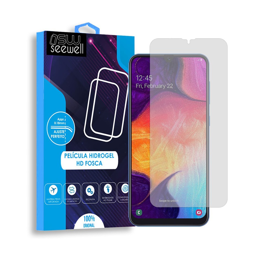 Pelicula Hydrogel HD Fosca Galaxy A50 Anti Impacto - Cobre toda a tela