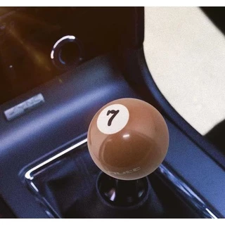 Manopla Câmbio Bola 7 Bilhar marrom 54mm Fusca Kombi Passat Gol universal divertida