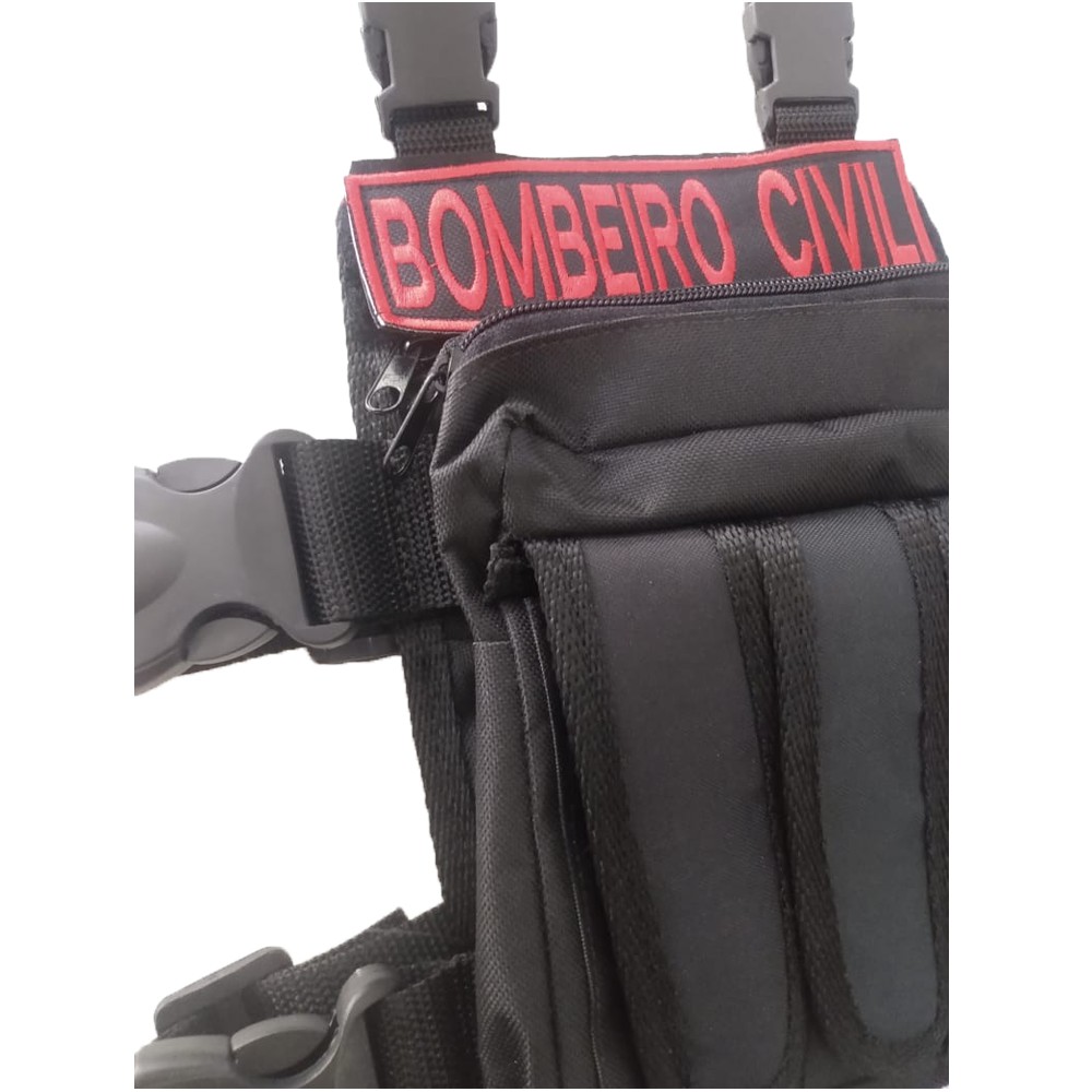 Tarjeta Bordada para Bornal "Bombeiro Civil"
