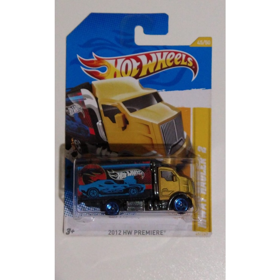 2 Adesivi Personalizzati Per Rimorchio Hot Wheels Hiway Hauler - Fatti A Mano