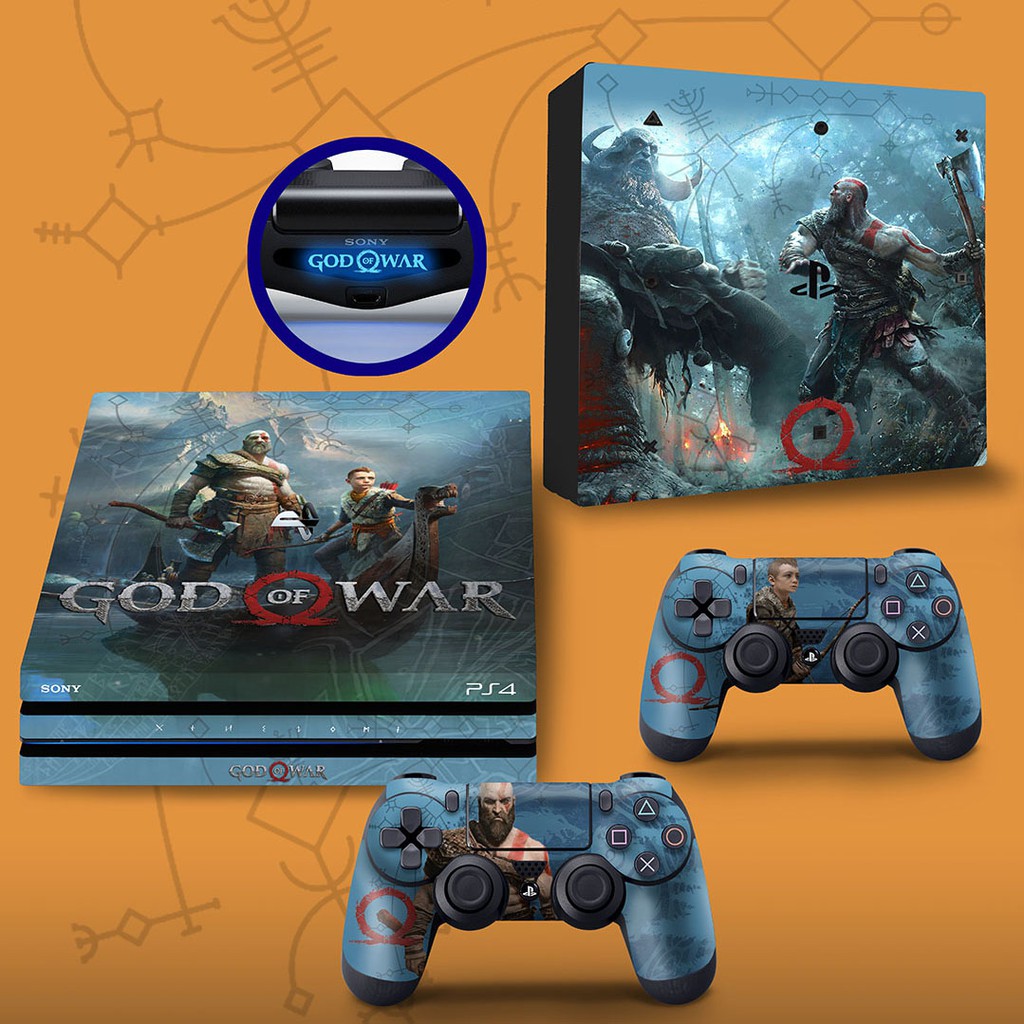 Skin PS4 Controle Adesivo - God of War Ragnarok B em Promoção na