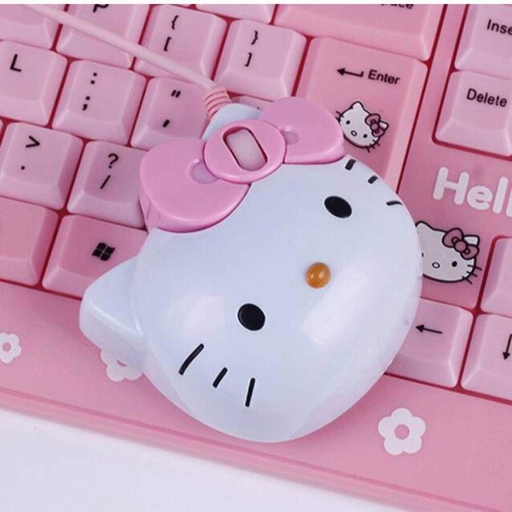 Mini Mouse Óptico Com Fio Hello Kitty Para Computador/PC/Laptop ...