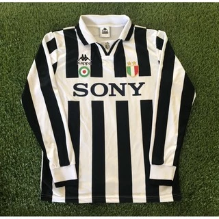 Juve sony 1996 Manga Comprida/Classeicshirt/casualjersey/juveretro